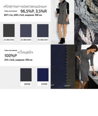 Ткань костюмная клетка 25577 2004, 230 гр/м2, шир.150см, цвет т.синий/сер/ч/бел - купить в Якутске. Цена 539.74 руб.
