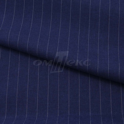 Костюмная ткань "Жаклин", 188 гр/м2, шир. 150 см, цвет тёмно-синий - купить в Якутске. Цена 426.49 руб.