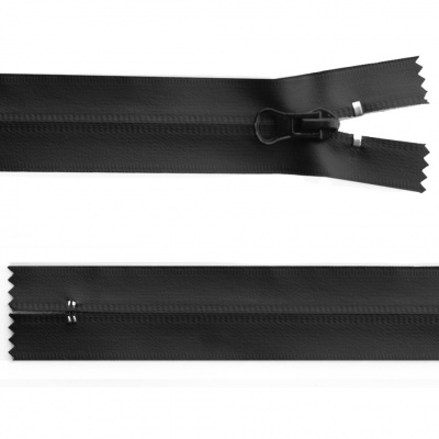 Молния водонепроницаемая PVC Т-7, 20 см, неразъемная, цвет чёрный - купить в Якутске. Цена: 21.56 руб.