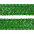 Тесьма с пайетками D4, шир. 35 мм/уп. 25+/-1 м, цвет зелёный - купить в Якутске. Цена: 1 308.30 руб.