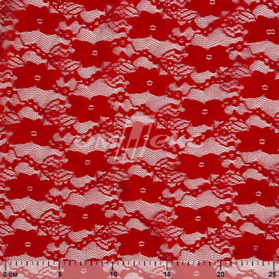 Кружевное полотно стрейч 15A61/RED, 100 гр/м2, шир.150см - купить в Якутске. Цена 1 580.95 руб.