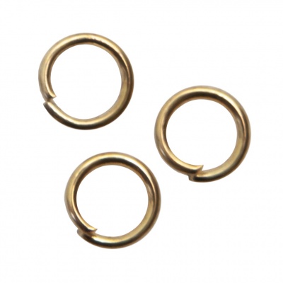 Кольцо  соединительное для бижутерии 5 мм, цв.-золото - купить в Якутске. Цена: 0.44 руб.