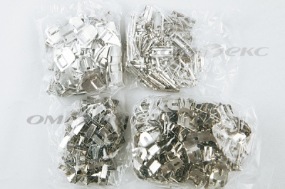 Крючки брючные 4 шипа "Стром" 144 шт. никель - купить в Якутске. Цена: 383.97 руб.
