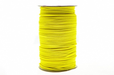 0370-1301-Шнур эластичный 3 мм, (уп.100+/-1м), цв.110 - желтый - купить в Якутске. Цена: 459.62 руб.