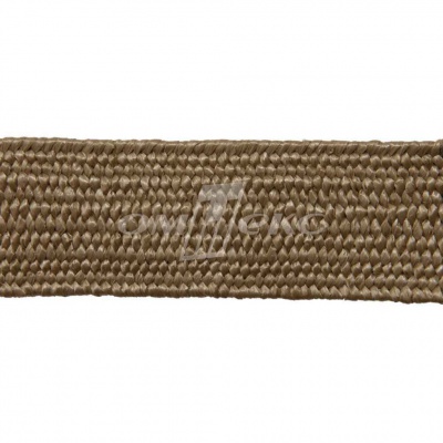 Тесьма отделочная полипропиленовая плетеная эластичная #2, шир. 40мм, цв.- соломенный - купить в Якутске. Цена: 50.99 руб.