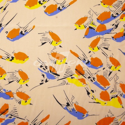 Плательная ткань "Софи" 14.1, 75 гр/м2, шир.150 см, принт птицы - купить в Якутске. Цена 241.49 руб.