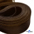 Регилиновая лента, шир.100мм, (уп.25 ярд), цв.- коричневый - купить в Якутске. Цена: 694.13 руб.
