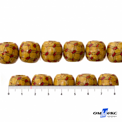 0189-Бусины деревянные "ОмТекс", 17 мм, упак.50+/-3шт - купить в Якутске. Цена: 83.66 руб.