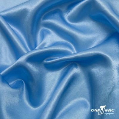 Поли креп-сатин 14-4121, 125 (+/-5) гр/м2, шир.150см, цвет голубой - купить в Якутске. Цена 155.57 руб.