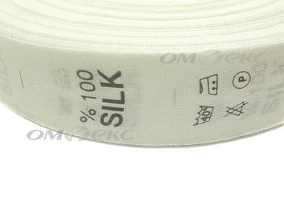 Состав и уход за тк.100% Silk (1000 шт) - купить в Якутске. Цена: 520.46 руб.