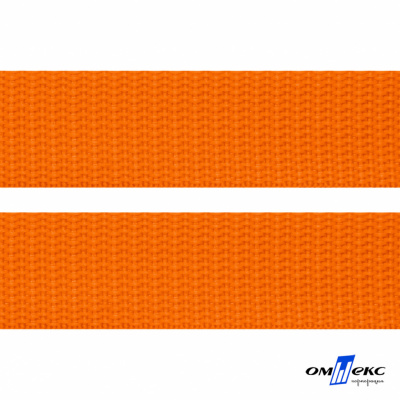 Оранжевый- цв.523 -Текстильная лента-стропа 550 гр/м2 ,100% пэ шир.25 мм (боб.50+/-1 м) - купить в Якутске. Цена: 405.80 руб.