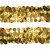 Тесьма с пайетками D16, шир. 30 мм/уп. 25+/-1 м, цвет золото - купить в Якутске. Цена: 1 087.39 руб.