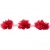 Тесьма плетеная "Рюш", упак. 9,14 м, цвет красный - купить в Якутске. Цена: 46.82 руб.