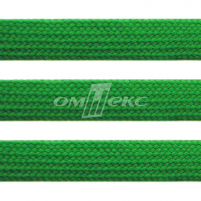 Шнур 15мм плоский (100+/-1м) №16 зеленый - купить в Якутске. Цена: 10.32 руб.