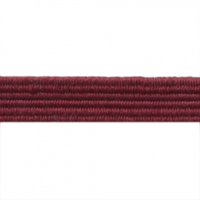 Резиновые нити с текстильным покрытием, шир. 6 мм ( упак.30 м/уп), цв.- 88-бордо - купить в Якутске. Цена: 155.22 руб.