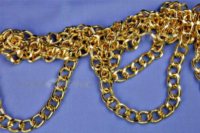 Цепь металл декоративная №11 (17*13) золото (10+/-1 м)  - купить в Якутске. Цена: 1 341.87 руб.
