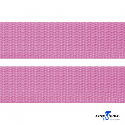 Розовый- цв.513-Текстильная лента-стропа 550 гр/м2 ,100% пэ шир.30 мм (боб.50+/-1 м) - купить в Якутске. Цена: 475.36 руб.