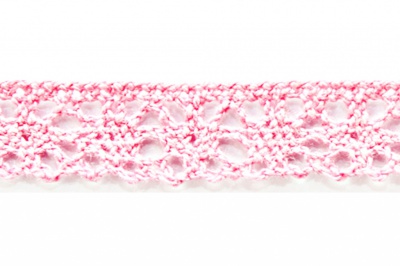 Тесьма кружевная 0621-1607, шир. 15 мм/уп. 20+/-1 м, цвет 096-розовый - купить в Якутске. Цена: 302.42 руб.
