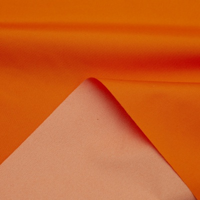 Поли понж (Дюспо) 17-1350, PU/WR, 65 гр/м2, шир.150см, цвет оранжевый - купить в Якутске. Цена 82.93 руб.