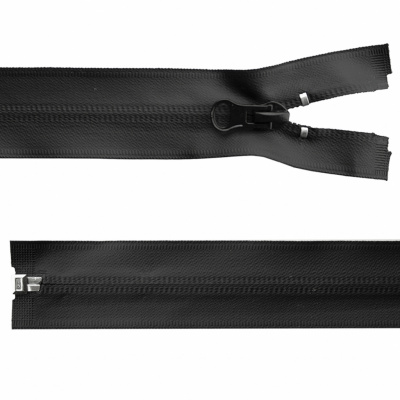 Молния водонепроницаемая PVC Т-7, 100 см, разъемная, цвет чёрный - купить в Якутске. Цена: 61.89 руб.