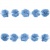 Тесьма плетеная "Рюш", упак. 9,14 м, цвет голубой - купить в Якутске. Цена: 45.87 руб.