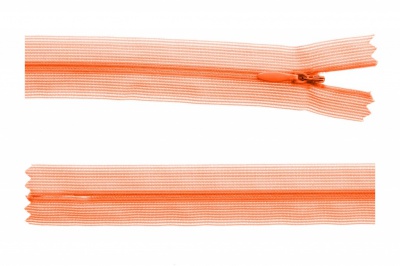 Молния потайная Т3 849, 50 см, капрон, цвет оранжевый - купить в Якутске. Цена: 8.87 руб.