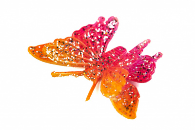 Бабочка декоративная пластиковая #10 - купить в Якутске. Цена: 7.09 руб.