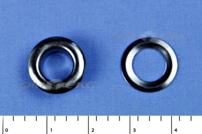 Люверсы металлические, блочка/кольцо, №5 (8 мм) упак.1000 шт- цв.никель - купить в Якутске. Цена: 392 руб.