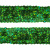 Тесьма с пайетками D4, шир. 20 мм/уп. 25+/-1 м, цвет зелёный - купить в Якутске. Цена: 778.19 руб.