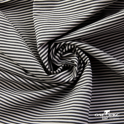 Ткань сорочечная Полоска Кенди, 115 г/м2, 58% пэ,42% хл, шир.150 см, цв.6-черный, (арт.110) - купить в Якутске. Цена 306.69 руб.