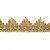 Тесьма металлизированная 0384-0240, шир. 40 мм/уп. 25+/-1 м, цвет золото - купить в Якутске. Цена: 490.74 руб.