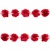 Тесьма плетеная "Рюш", упак. 9,14 м, цвет красный - купить в Якутске. Цена: 46.82 руб.