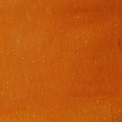 Сетка Глиттер, 24 г/м2, шир.145 см., оранжевый - купить в Якутске. Цена 117.24 руб.