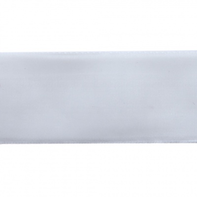 Лента бархатная нейлон, шир.25 мм, (упак. 45,7м), цв.01-белый - купить в Якутске. Цена: 991.10 руб.