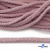 Шнур плетеный d-6 мм круглый, 70% хлопок 30% полиэстер, уп.90+/-1 м, цв.1087-розовый - купить в Якутске. Цена: 588 руб.