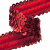 Тесьма с пайетками 3, шир. 30 мм/уп. 25+/-1 м, цвет красный - купить в Якутске. Цена: 1 087.39 руб.