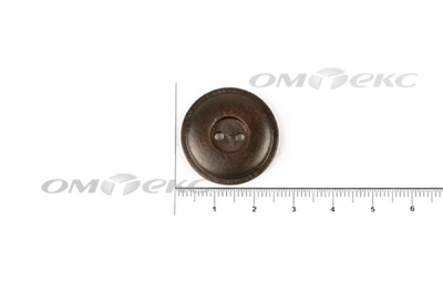 Пуговица деревянная круглая №54 (25мм) - купить в Якутске. Цена: 4.12 руб.