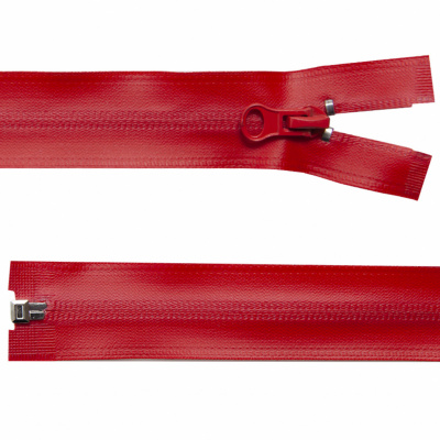 Молния водонепроницаемая PVC Т-7, 60 см, разъемная, цвет (820) красный - купить в Якутске. Цена: 49.39 руб.