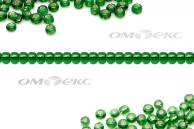 Бисер (SL) 11/0 ( упак.100 гр) цв.27В - зелёный - купить в Якутске. Цена: 53.34 руб.