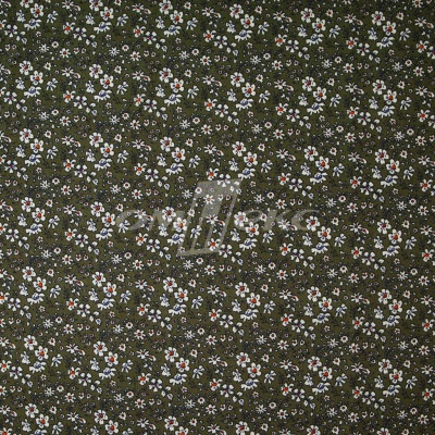 Плательная ткань "Фламенко" 11.2, 80 гр/м2, шир.150 см, принт растительный - купить в Якутске. Цена 259.21 руб.