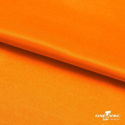 Поли креп-сатин 15-1263, 125 (+/-5) гр/м2, шир.150см, цвет оранжевый - купить в Якутске. Цена 155.57 руб.