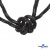 Шнурки #3-10, круглые с наполнителем 130 см, светоотражающие, цв.-чёрный - купить в Якутске. Цена: 75.38 руб.