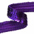 Тесьма с пайетками 12, шир. 20 мм/уп. 25+/-1 м, цвет фиолет - купить в Якутске. Цена: 778.19 руб.