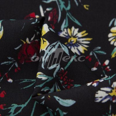 Плательная ткань "Фламенко" 6.2, 80 гр/м2, шир.150 см, принт растительный - купить в Якутске. Цена 239.03 руб.