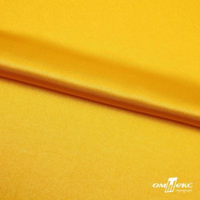 Поли креп-сатин 13-0859, 125 (+/-5) гр/м2, шир.150см, цвет жёлтый - купить в Якутске. Цена 155.57 руб.