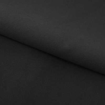 Костюмная ткань "Элис", 220 гр/м2, шир.150 см, цвет чёрный - купить в Якутске. Цена 308 руб.