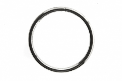 Кольцо металлическое №40 мм, цв.-никель - купить в Якутске. Цена: 4.45 руб.