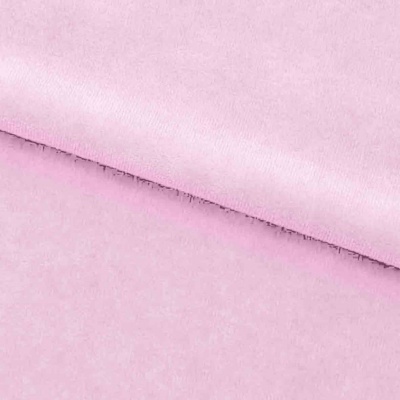Велюр JS LIGHT 1, 220 гр/м2, шир.150 см, (3,3 м/кг), цвет бл.розовый - купить в Якутске. Цена 1 055.34 руб.