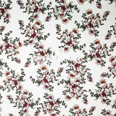Плательная ткань "Фламенко" 23.1, 80 гр/м2, шир.150 см, принт растительный - купить в Якутске. Цена 264.56 руб.