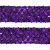 Тесьма с пайетками 12, шир. 35 мм/уп. 25+/-1 м, цвет фиолет - купить в Якутске. Цена: 1 308.30 руб.
